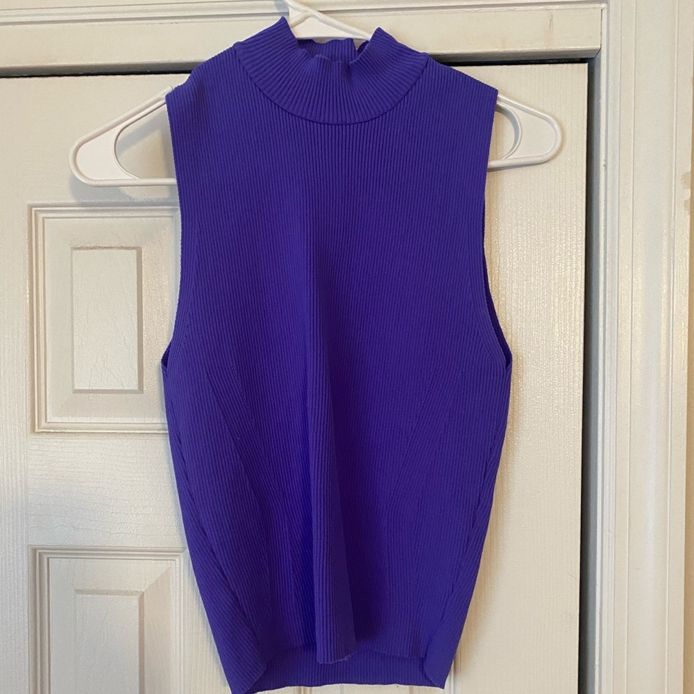 Zara cropped turtleneck tank